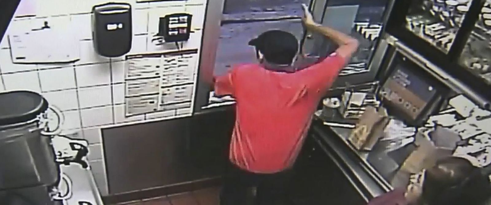 A McDonald’s Employee Leaps Through Drive Through Window To Save Cop