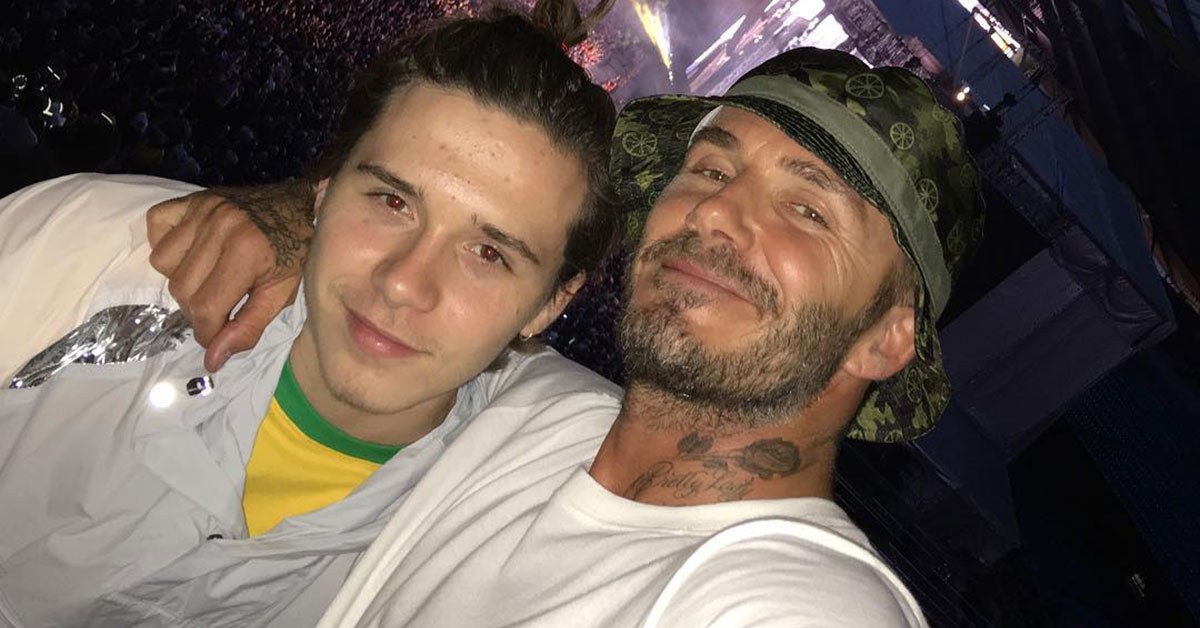 David Beckham Was Caught Doing This With His Oldest Son