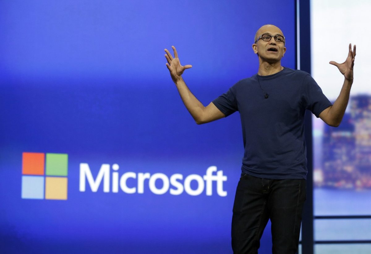 Microsoft’s Chief Executive Satya Nadella Becomes Chairman of the Board