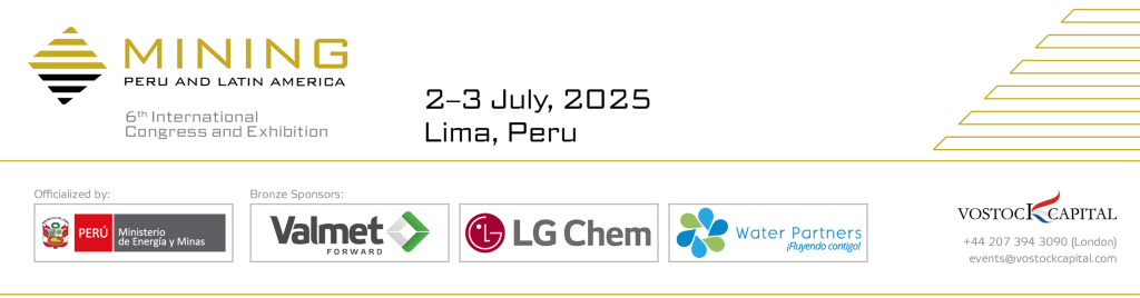 The 6th International Congress and Exhibition “Mining Peru and Latin America 2025” was held on July 2 and 3 in the city of Lima, Peru