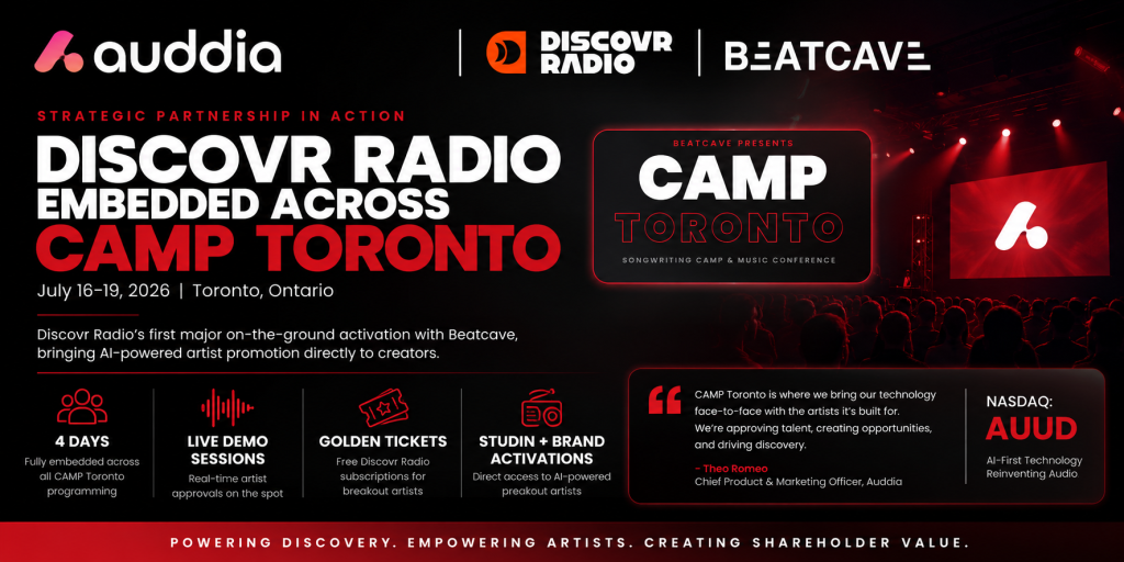 Discovr Radio to Embed Across All Four Days of CAMP Toronto in First Major Activation with Beatcave