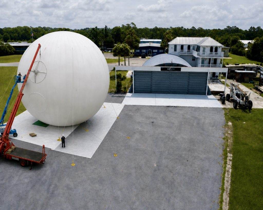 Sample Placement of DART Drone Airship for Weight Balance Analysis at company's airport hangar/offices